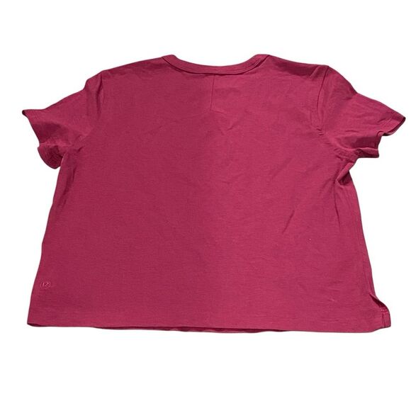 Lululemon‎ 2 Classic Fit Cotton Blend T-Shirt
Magenta Purple Boxy Basic New - Picture 7 of 11